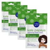 Kale Papaya Cleansing Sheet Mask 4 Pack