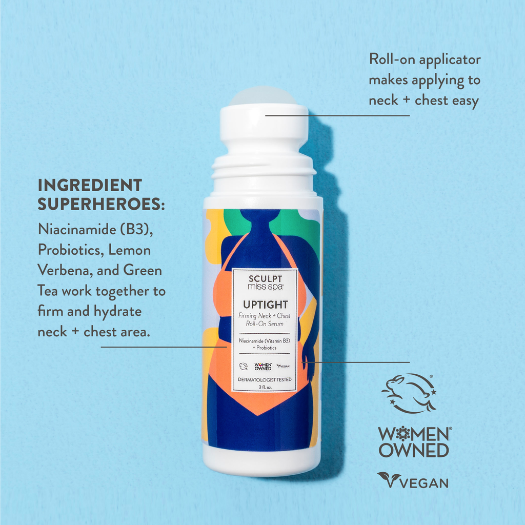 Uptight Roll On Neck + Chest Serum Neck Serum Chest serum Miss Spa