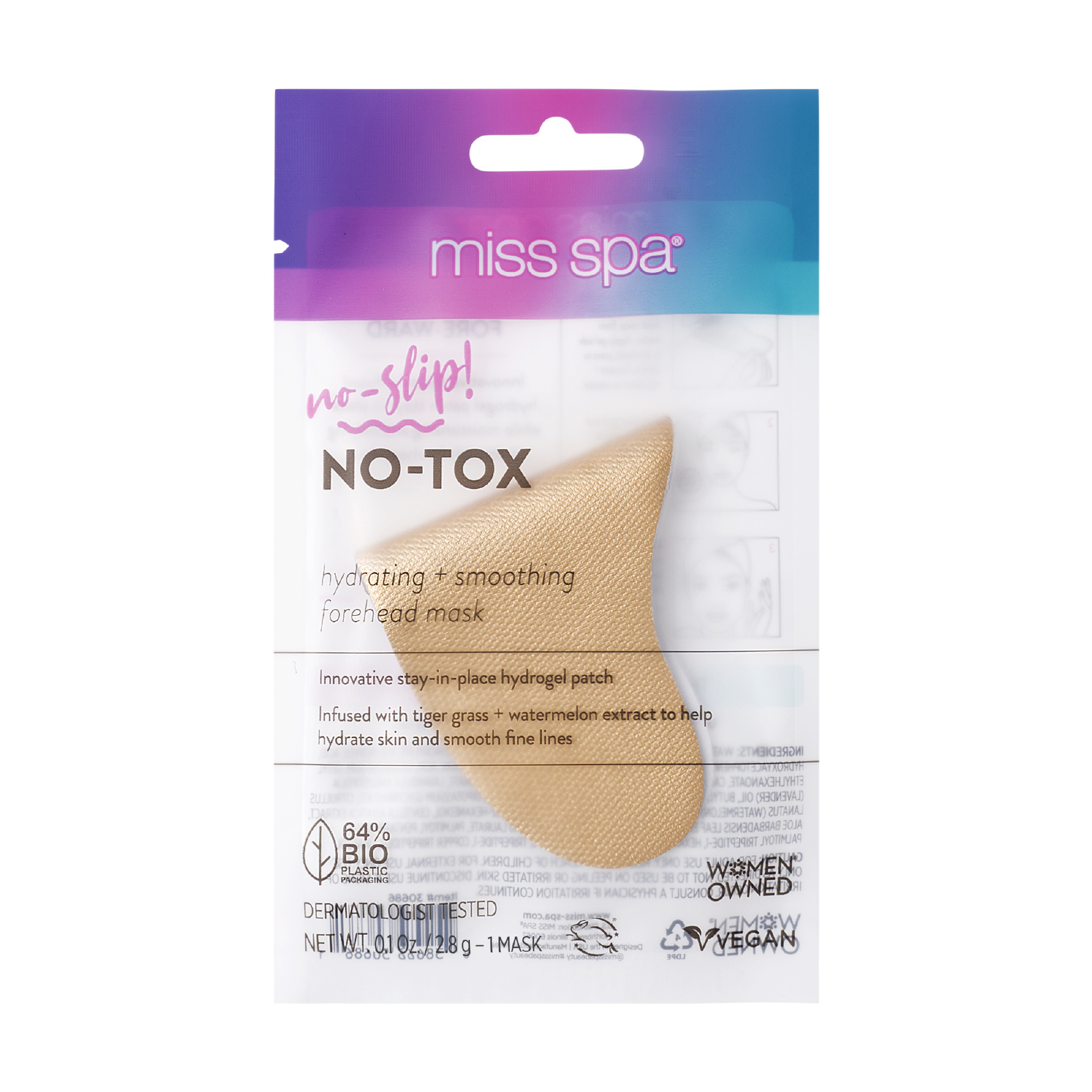Moisturizing + Smoothing Forehead 4 Pack – Miss Spa