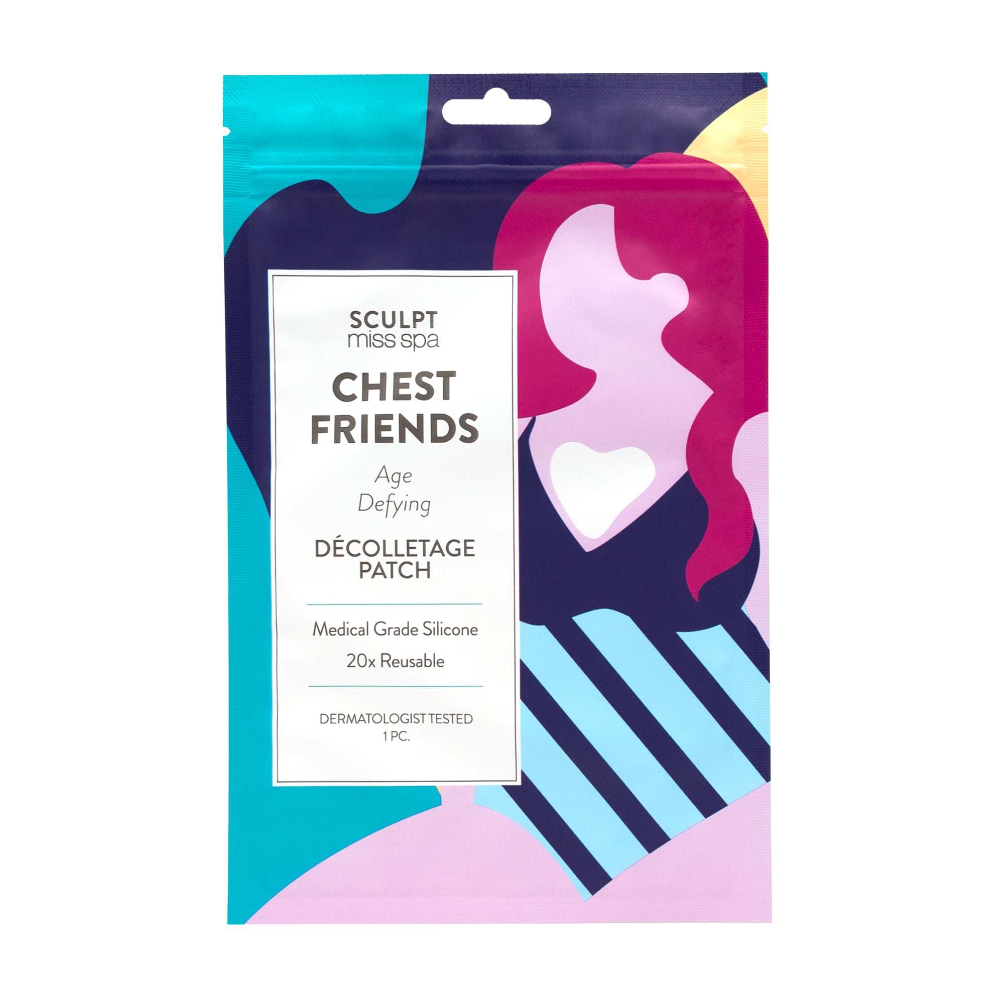 fine lines, chest wrinke patches, antiaging chest patch, ecst 