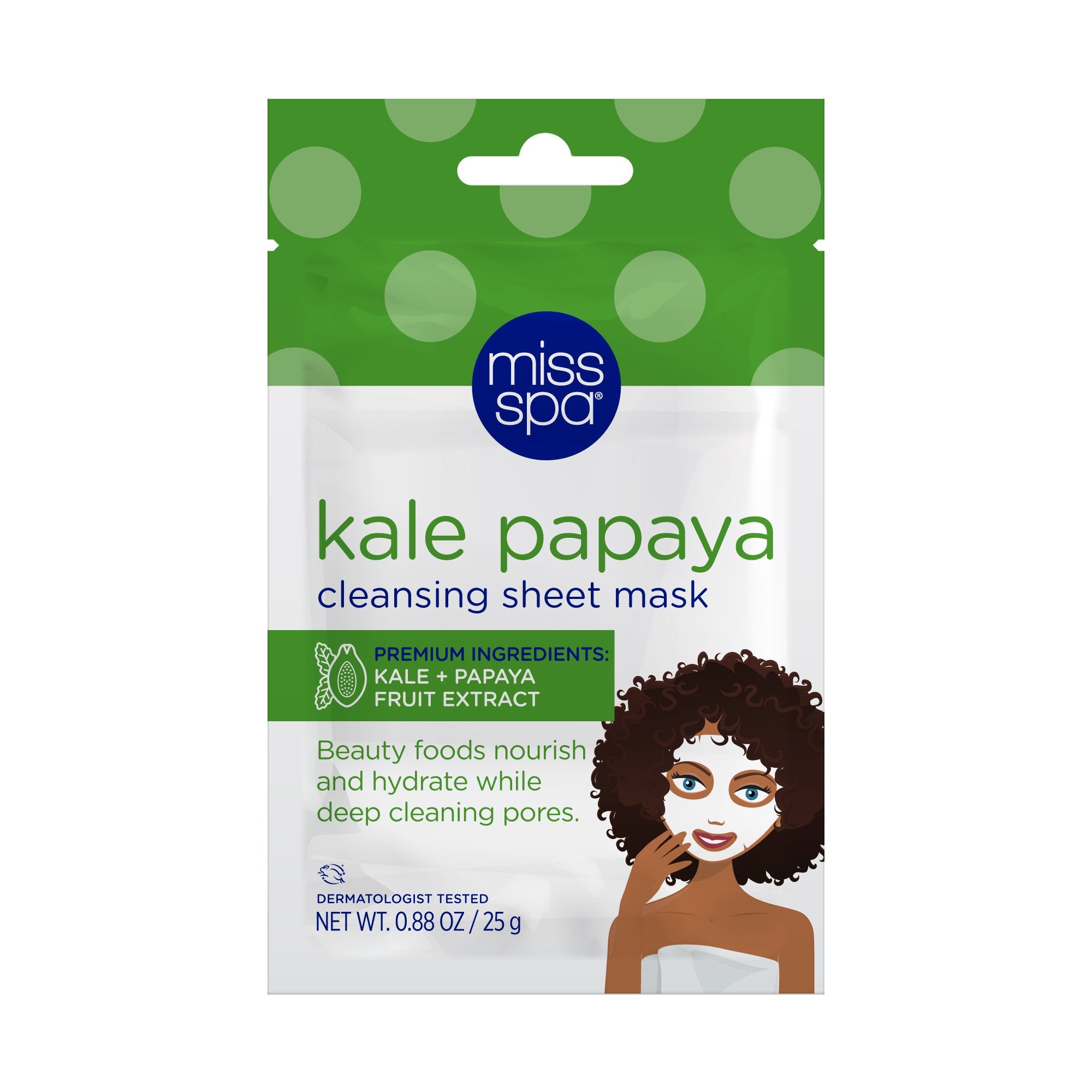 Kale Papaya Cleansing Sheet Mask