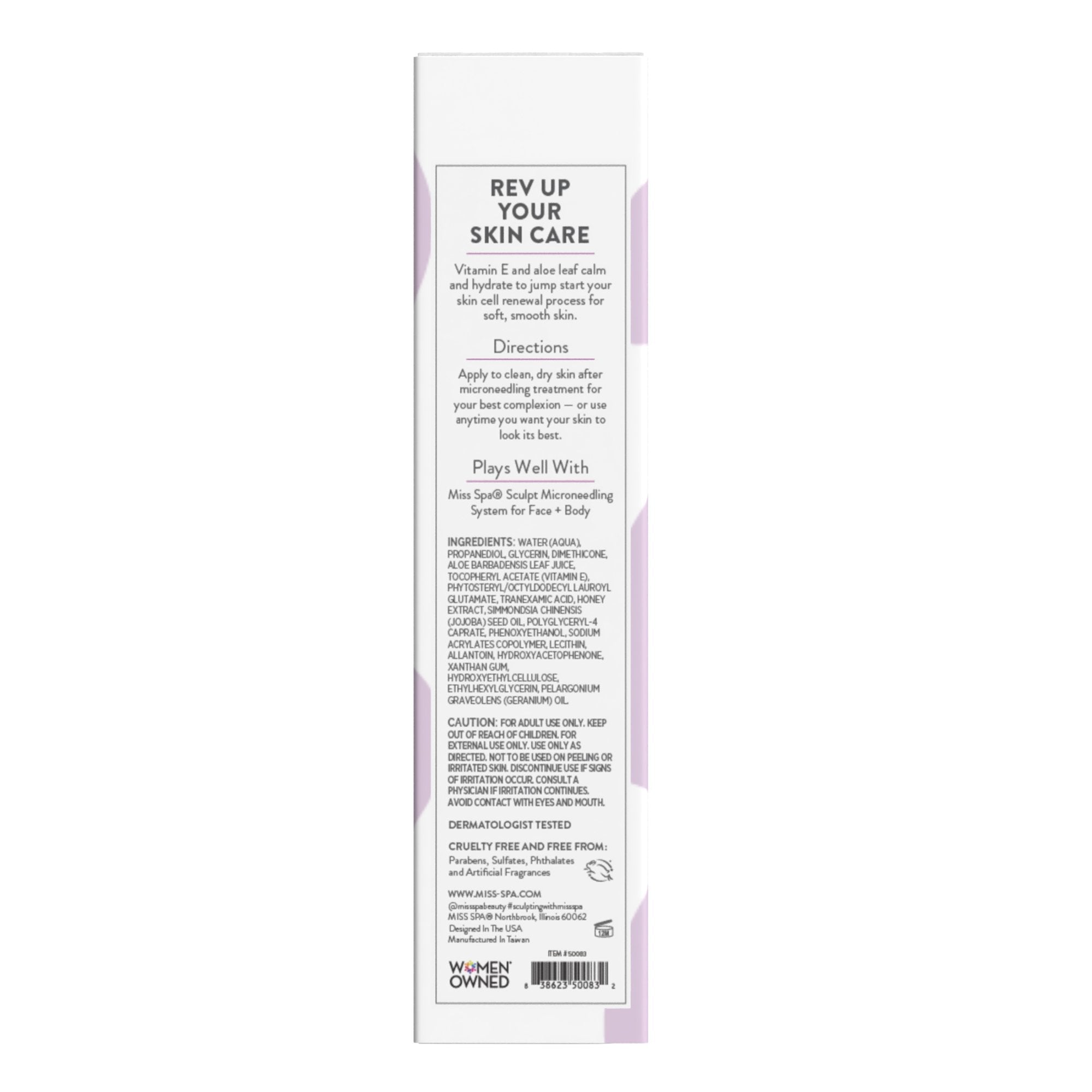 miss spa sculpt smooth and revive serum instructions